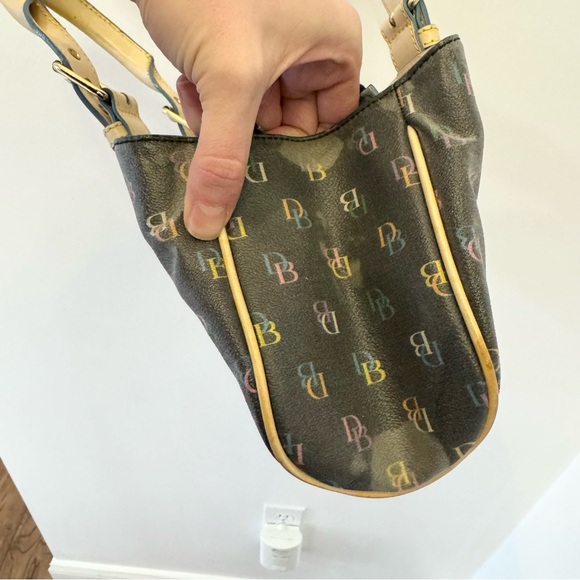 Vintage Y2K Dooney and Bourke mini monogram bag with matching coin pouch - Picture 9 of 16
